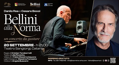 Taormina Arte, Danilo Rea e Cesare Bocci al Teatro Sangiorgi di Catania per il Bellini International Context con “Bellini alla Norma”