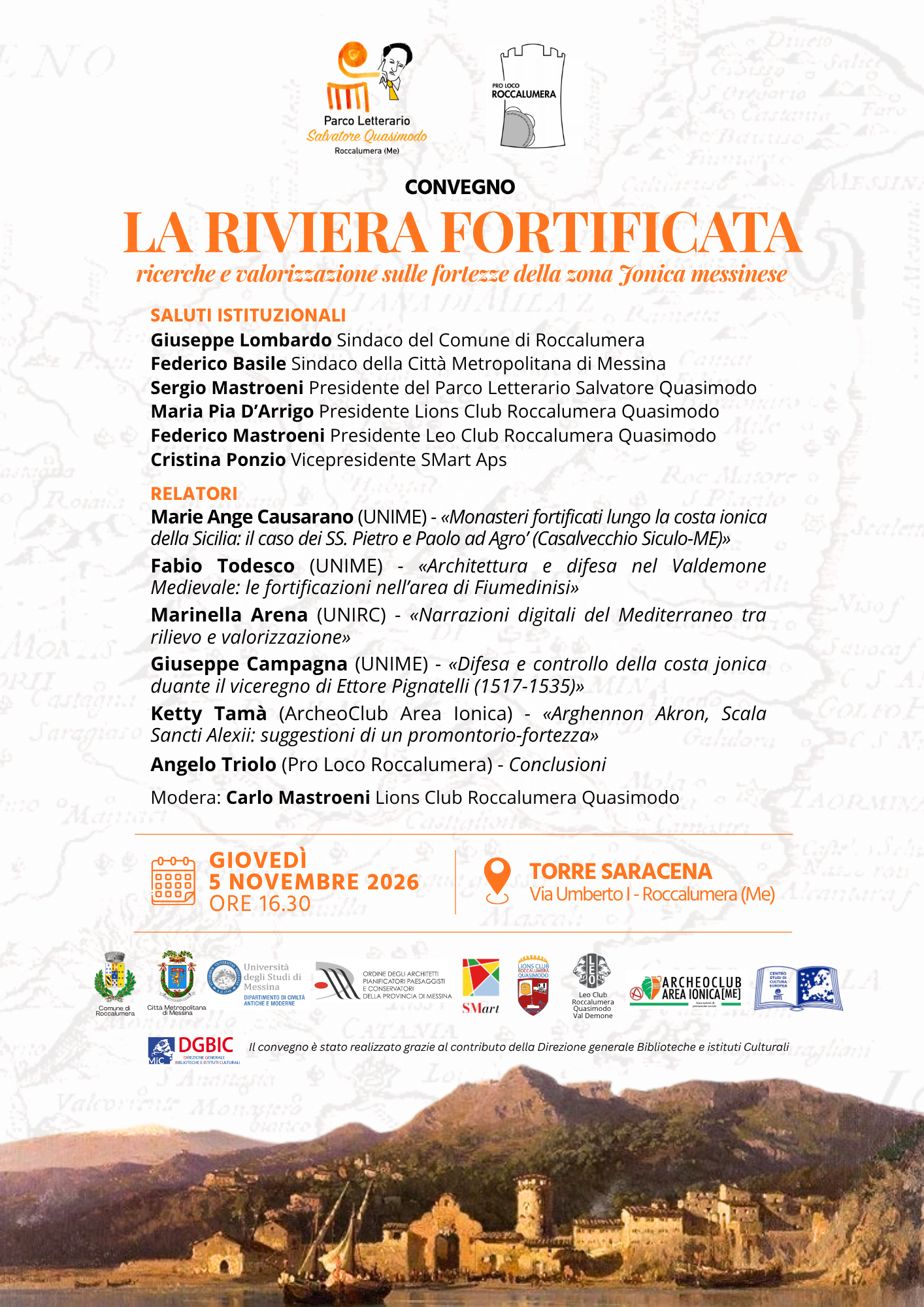 “La riviera fortificata”: nella Torre Saracena di Roccalumera un convegno per riscoprire la storia e valorizzare le fortezze della costa ionica messinese